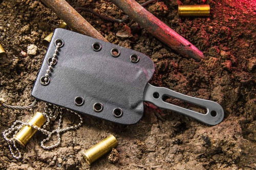 TOPS Knives Fiel Fixed Blade Neck Knife (Stonewash)